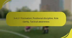 3-4-2-1 Formation: Positional discipline, Role clarity, Tactical awareness